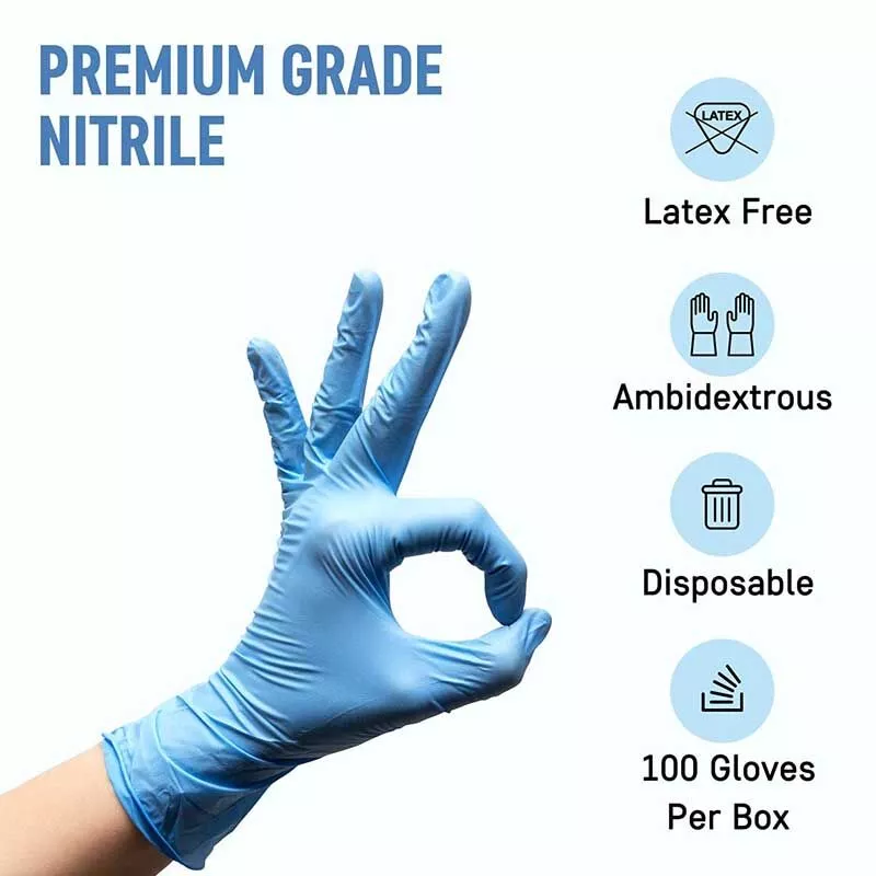 Powder Free Disposable Nitrile Gloves